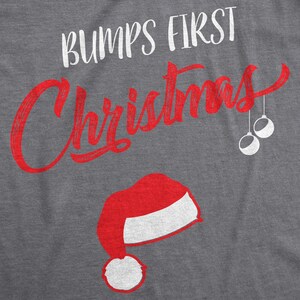 Bump's 1st Christmas Maternity Shirt, Cute Christmaspregnancy T Shirt ...