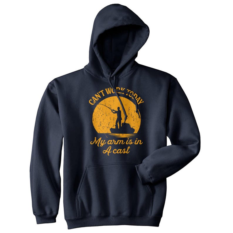 Funny Fishing T-Shirt, Fisherman Gift, Arm Cast Graphic Tee Hoodie