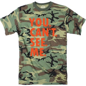 Camo Shirt Men, You Cant See Me, Mens Hunting Shirt, Hunter Shirt ...