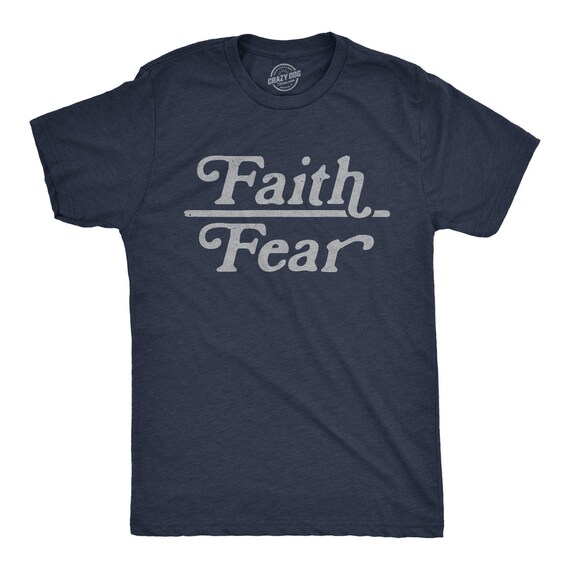 Faith Over Fear Faith Shirts Mens Easter Religion Shirt | Etsy