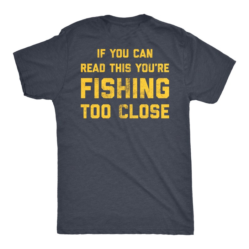 Mens Fishing Shirt Funny Fishing Shirt PRINTED ON BACK Etsy