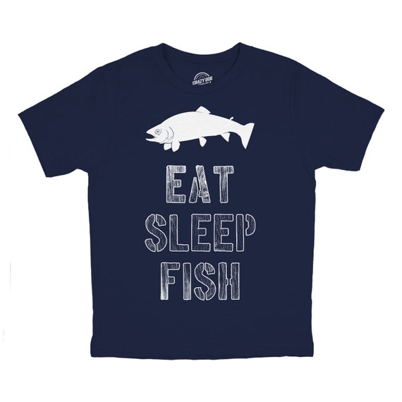 Youth Fishing Shirt Age 5 6 7 8, Fishing Shirt Youth, Kids Funny Fishing  Shirt, Eat Sleep Fish Shirt Child, Kids Camping Shirt -  UK