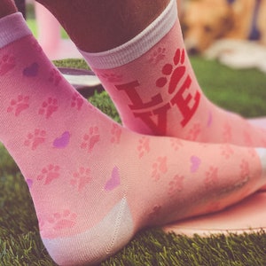 Love Paw Socks, Youth Socks, Cat Lover Gifts, Womens Novelty Socks, Cute Dog Socks, Funny Socks Women, Crazy Cat Lady, Kids Socks