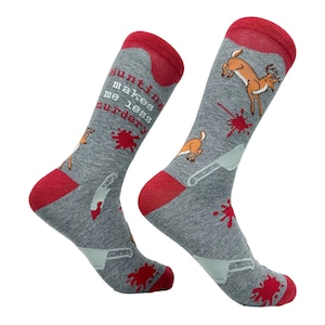 Jagdsocken, lustige Papa-Socken, Jagdsocken, Jäger-Geschenke, Jungs-Geschenke unter 20, Bärensocken, lustige Jagdsocken