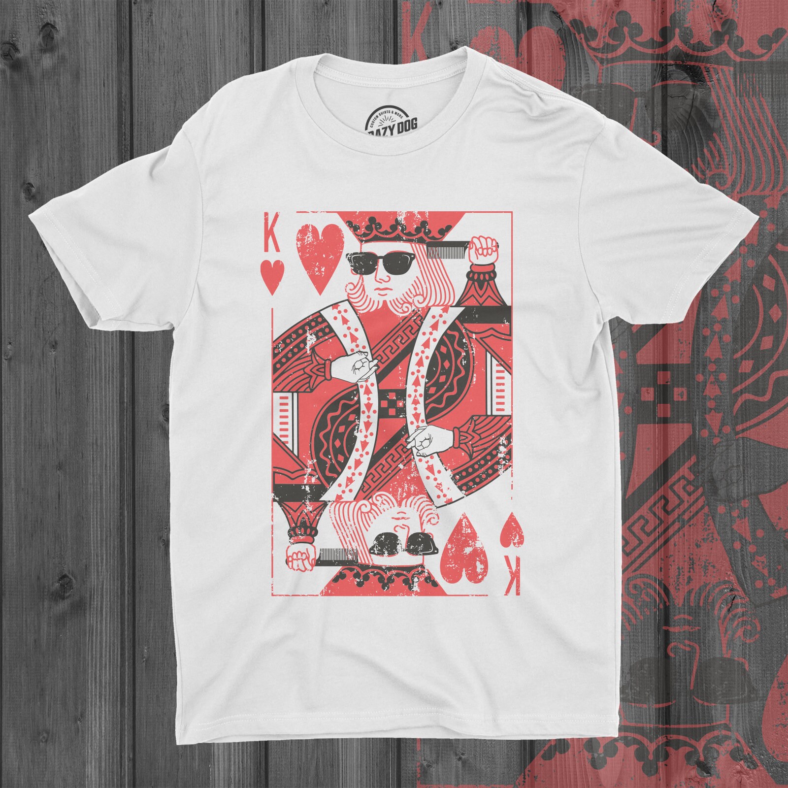 king playing card shirt