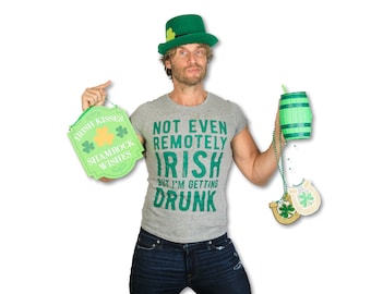 Divertida camiseta para beber en el Día de San Patricio, no irlandesa.