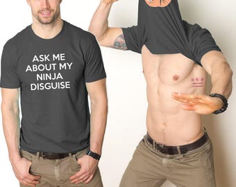 Funny Ninja Disguise T-Shirt, Mens Cool Shirt