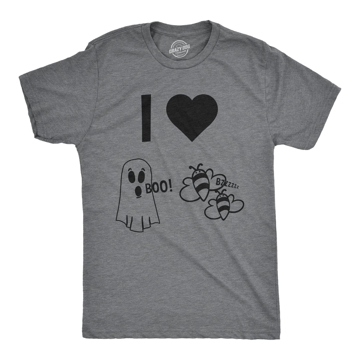 Funny Halloween Shirt I Heart Boo Bees 