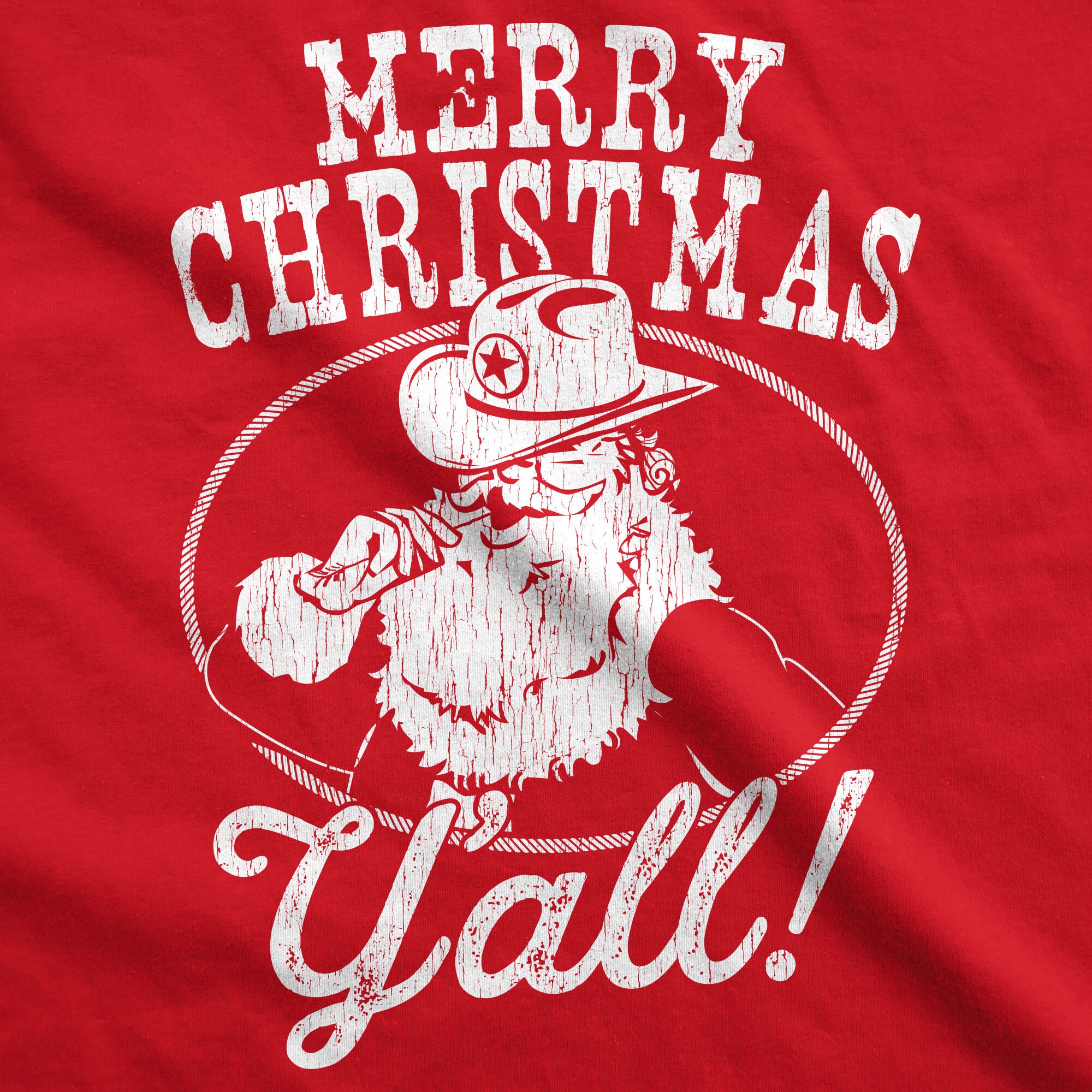 Christmas Shirts, RED Merry Christmas Y'all Tee, Festive