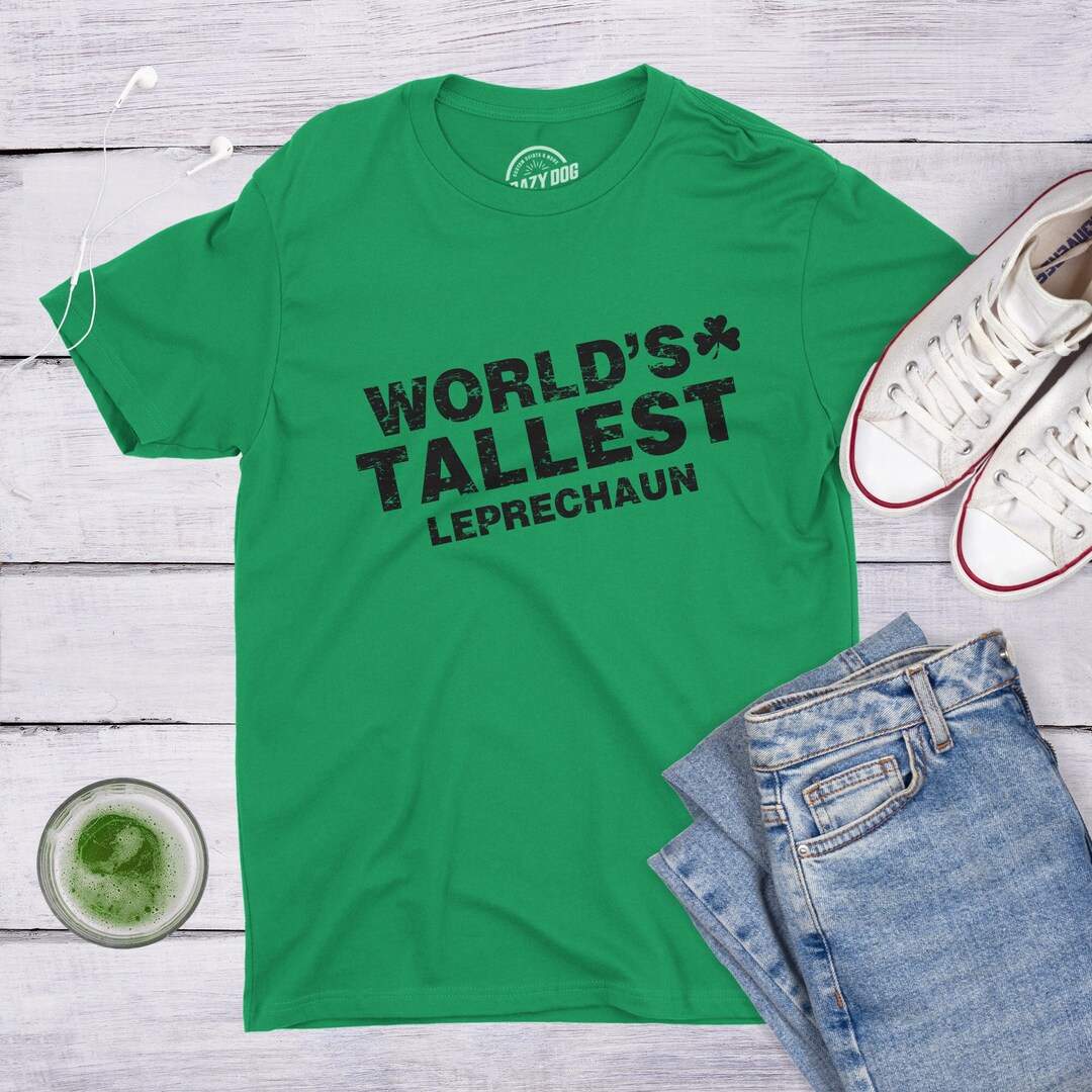 St Patricks Day Wanna Get A Little Lucky Leprechaun Green Mens T-shirt 3XL | eBay