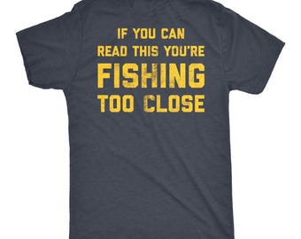 Funny Fishing T-Shirt, Fisherman Gift, Printed on Back
