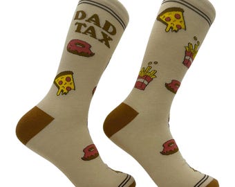Dad Tax Food Socks, Funny Father's Day Gift