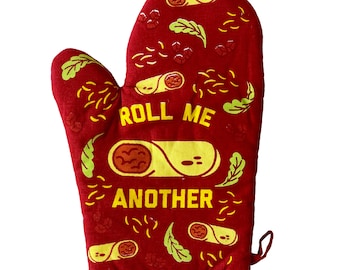 Roll Me Another Burrito Ofenhandschuh, lustiges Geschenk für mexikanisches Essen