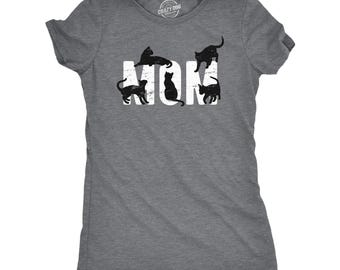 Camiseta para mamás de gatos, regalo divertido para amantes de los gatos.
