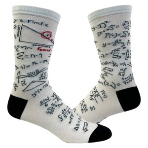 Find X, Mens Socks, Nerd Socks, Math Socks, Math Gifts, Guy Gifts Under 20, Chemistry Gifts, Teacher Socks, Teacher Gifts, Compression Socks