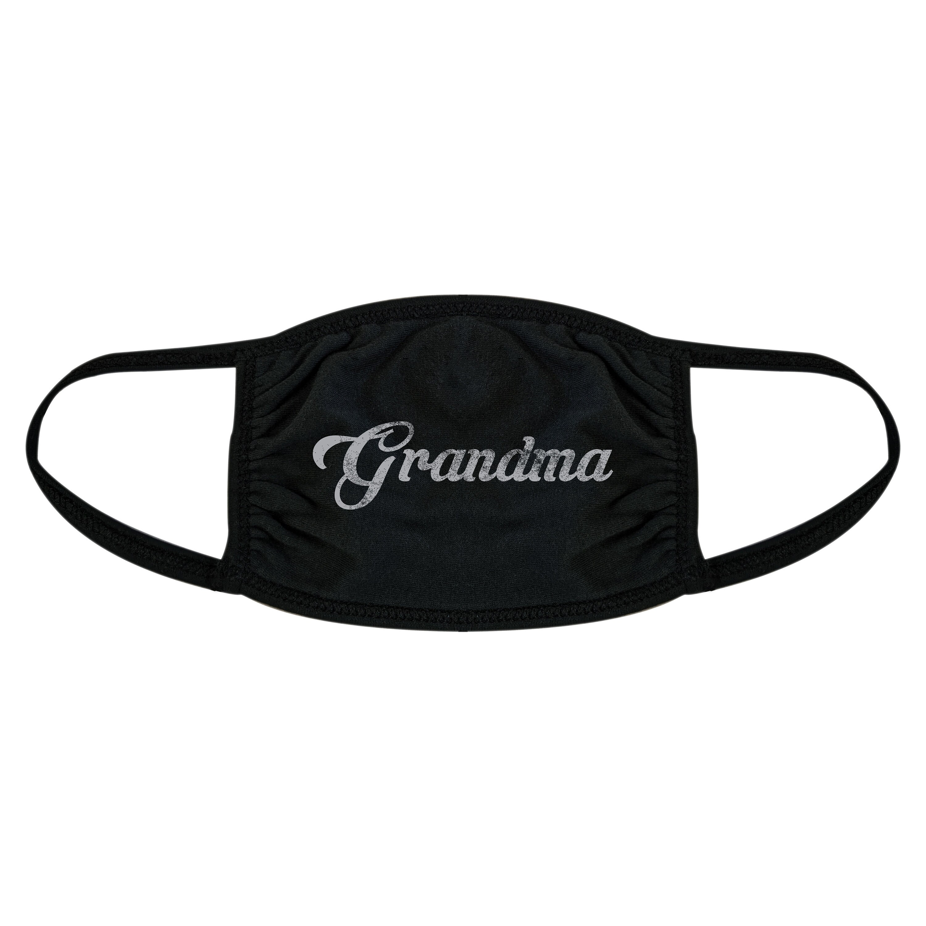 Grandma Face Mask Adult BLACK 100 Cotton High Quality Etsy