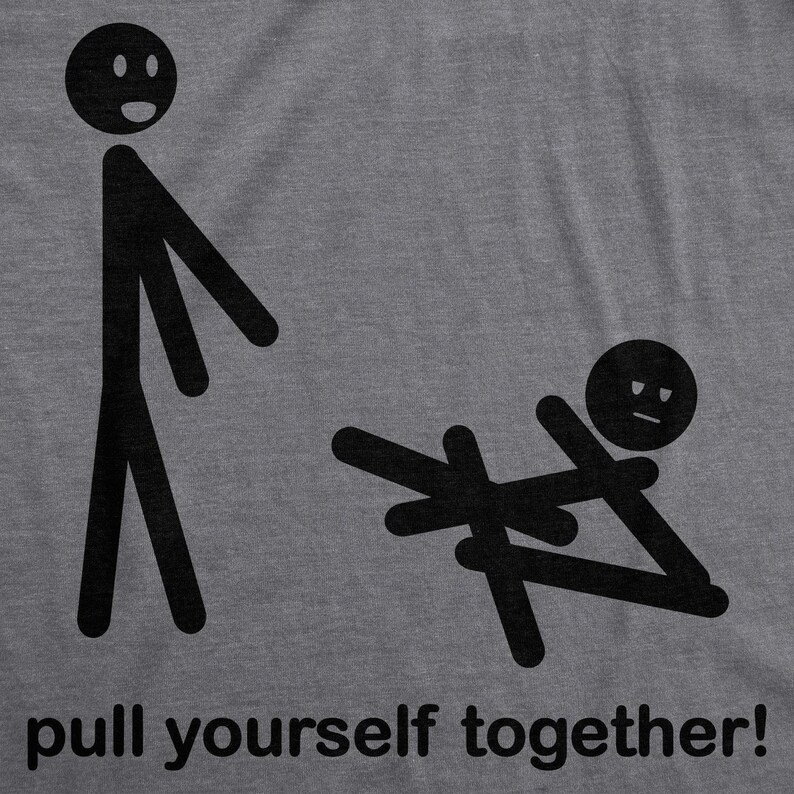 Funny Stick Men Shirt, Sarcastic Humor Tee image 2