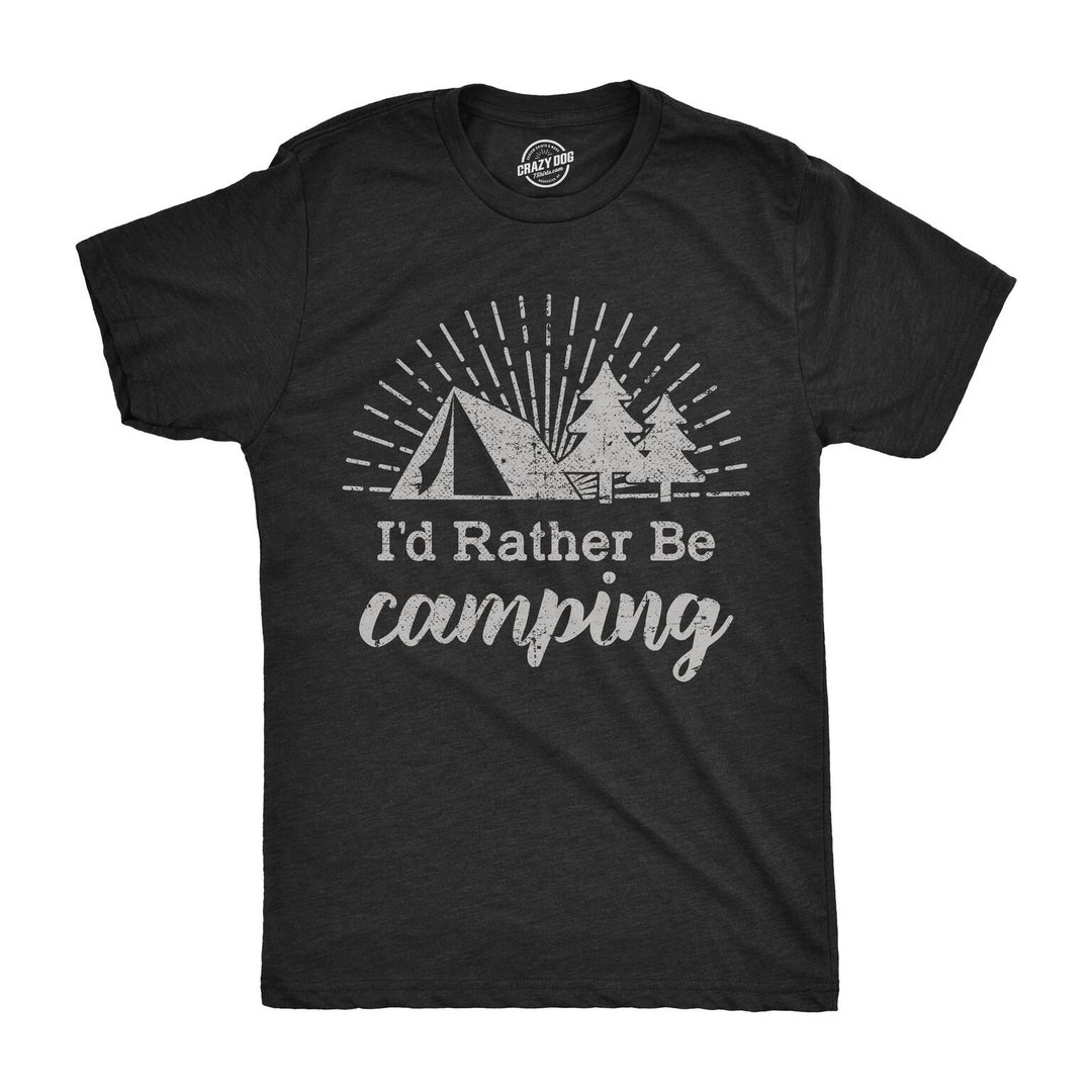 Camping Gear, Camping Gift, Mens Camping T Shirt, Happy Camper T Shirt