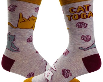 Calzini Divertenti Con Motivo Gatti 3D - Calze Sportive Mezze Per Bambini E Adulti, Taglia Unica, Regalo Per Amanti Dei Gatti