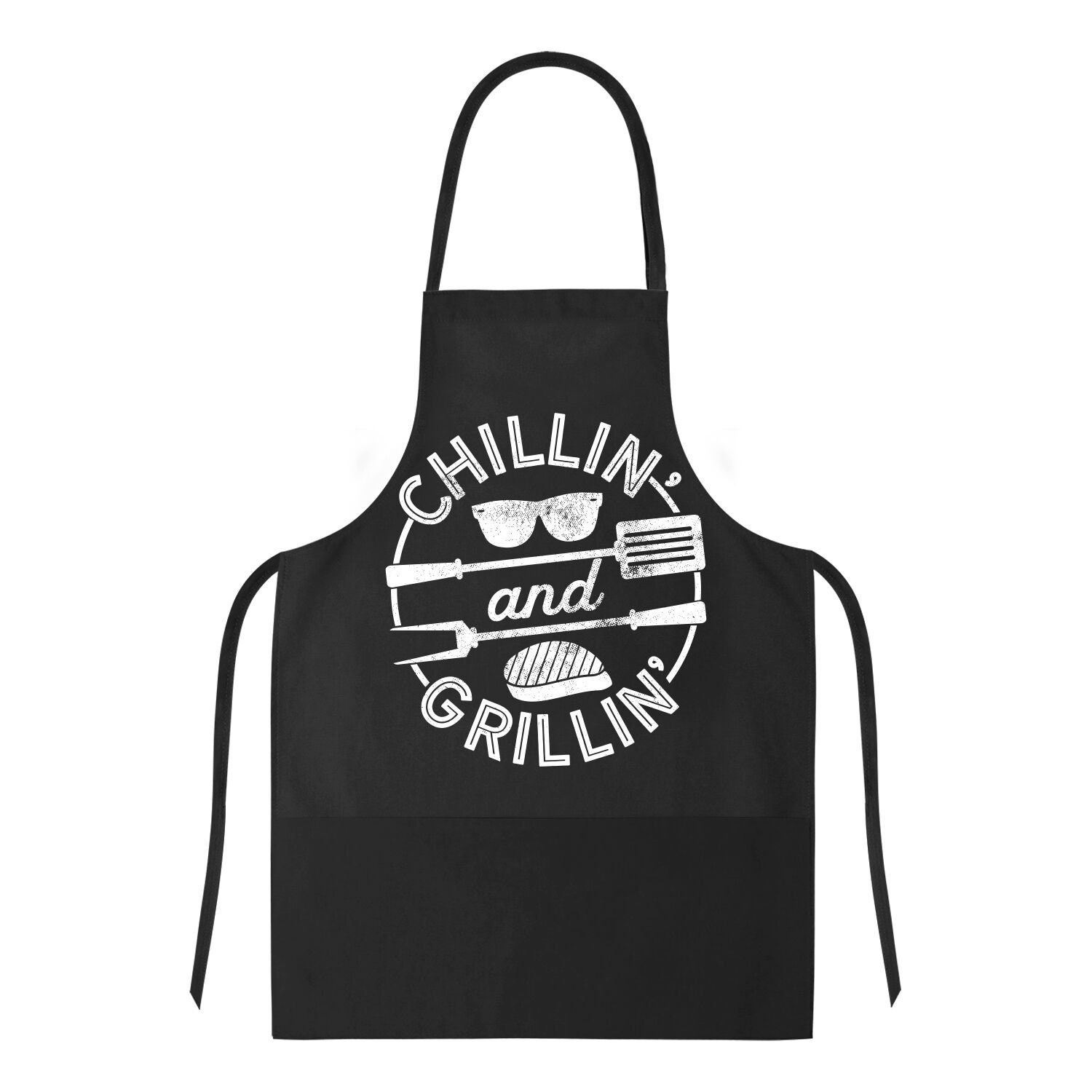 Funny barbecue Apron Chillin And Grillin Meat BBQ Apron | Etsy