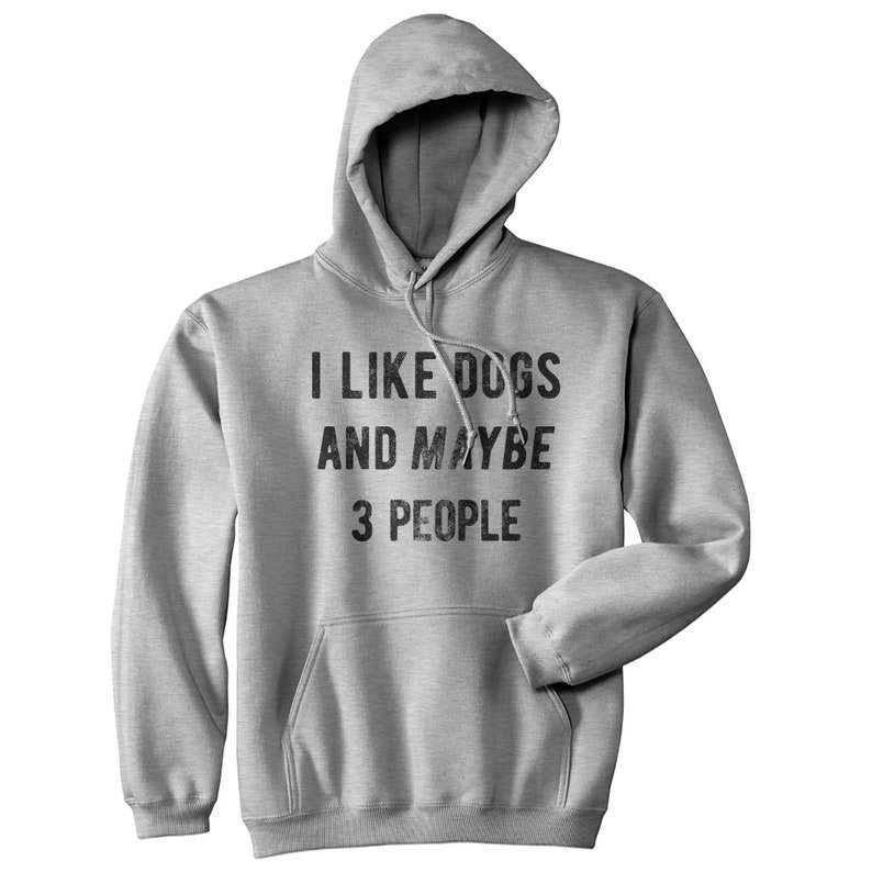 Sarcastic Dog Shirt, Dog Lovers Gifts, Funny Dog Tee, Dog Owner Shirts, Dog Dad Shirt, I Like Dogs And Maybe 3 People, Dogs Are The Best Hoodie
