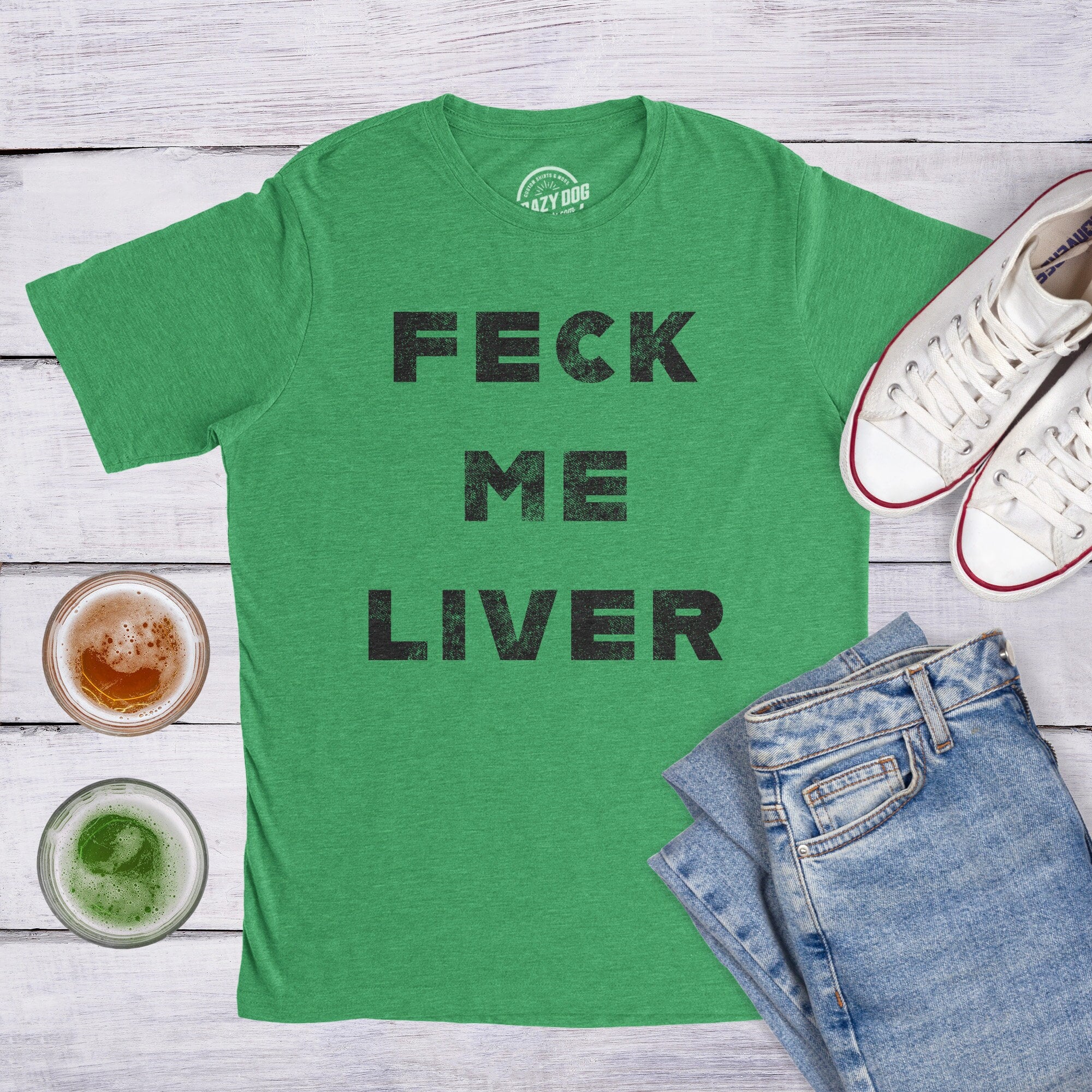 Discover Feck Me Liver Shirt, Funny St Patrick's Shirt, Shamrock Shirts