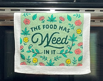 The Food Has Weed In It Oven Mitt + Apron – Nerdy Shirts