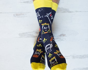 Noble Gases Mens Socks, Funny Nerd Socks, Periodic Table Socks, Science Gifts, Guys Gifts Under 20, Chemistry Gifts, Teacher Socks