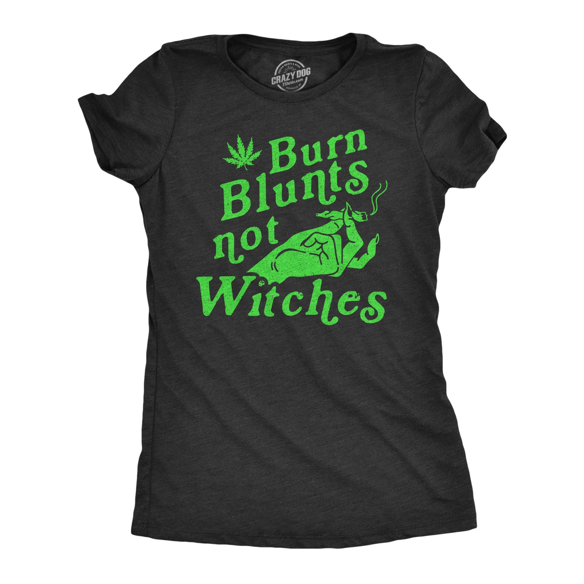 Witch Shirt, Pagan TShirt, Occult Shirt, Burn Blunts Not Witches, Salem Witch Trials, Weed Tshirts, Vintage Tee, Halloween Shirts