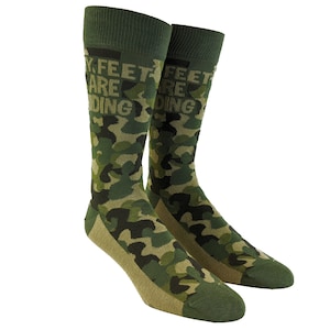 My Feet Are Hiding Socks, Camo Socks, Funny Dad Socks, Hunting Socks, Hunter Gifts, Guys Gifts Under 20, Football Gifts, Compression Socks