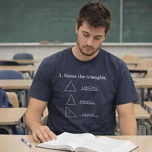 Name the Triangles T-Shirt, Funny Maths Teacher Shirt