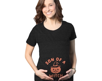 Son Of A Witch Maternity Shirt, Funny Maternity Shirt, Funny Pregnant Shirt, Halloween Maternity Shirt, Maternity Costume, Boy Maternity