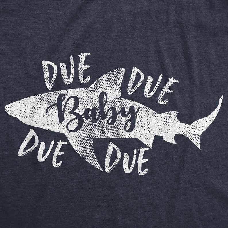 Baby Shark Due Due Baby Shark Maternity Shirt Fish Jaws Etsy