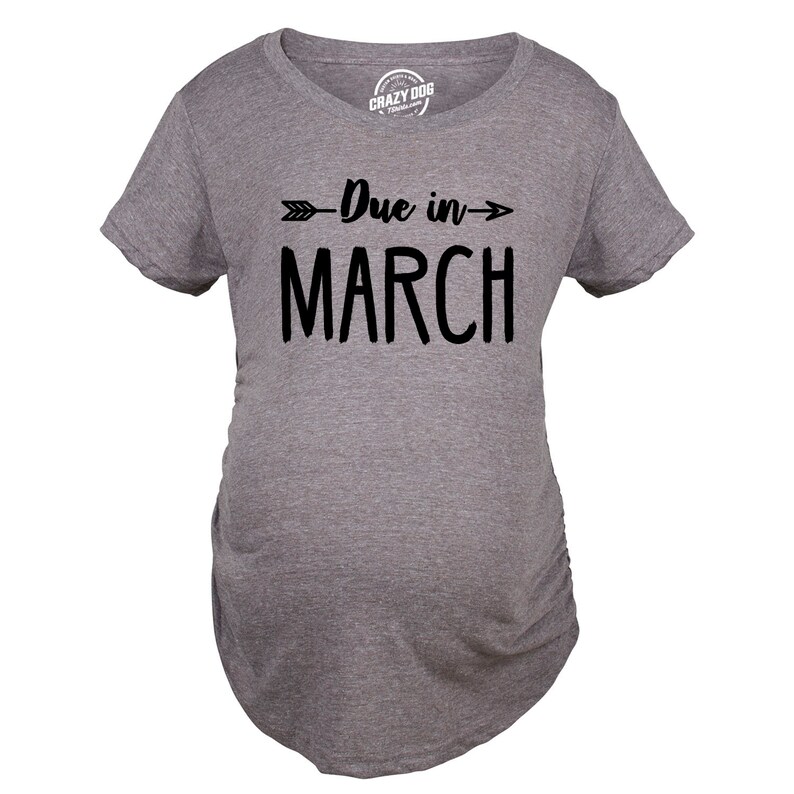 due in march maternity shirt
