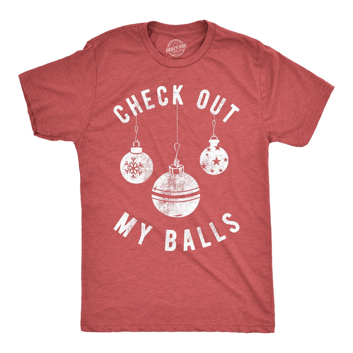 Rude Christmas Shirt Check Out My Balls Christmas Bauble  Etsy