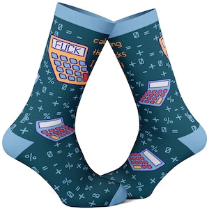 Funny Math Socks: Calculating the Fucks, Nerd Socks Gift