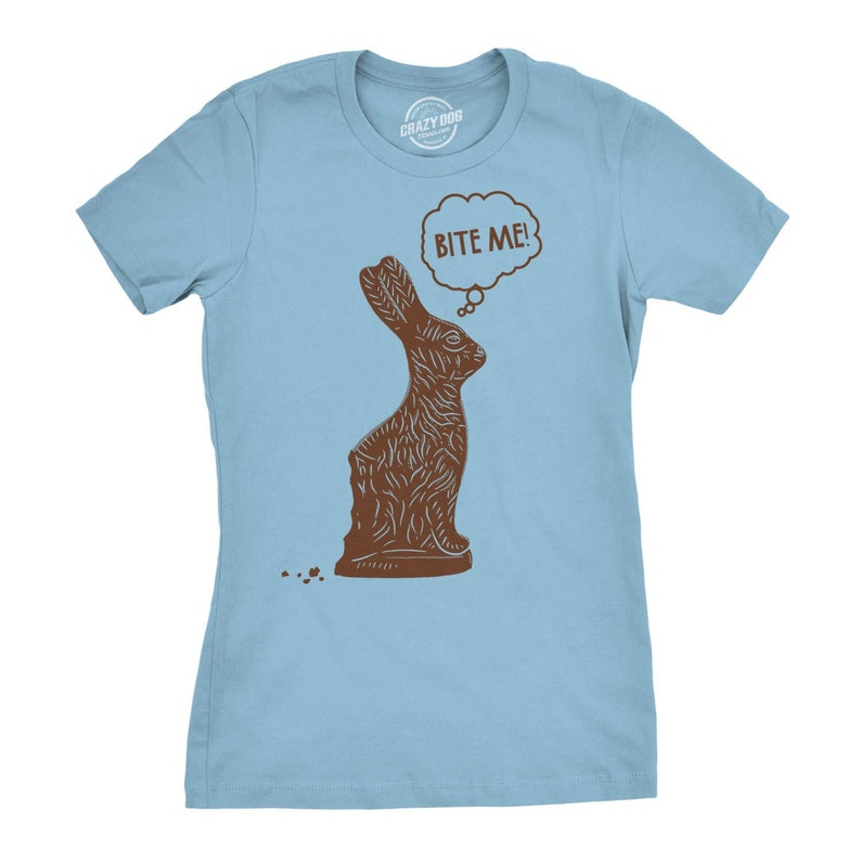 Chocolate Bunny Shirt Funny Rabbit Shirt Easter Bunny Tee Etsy
