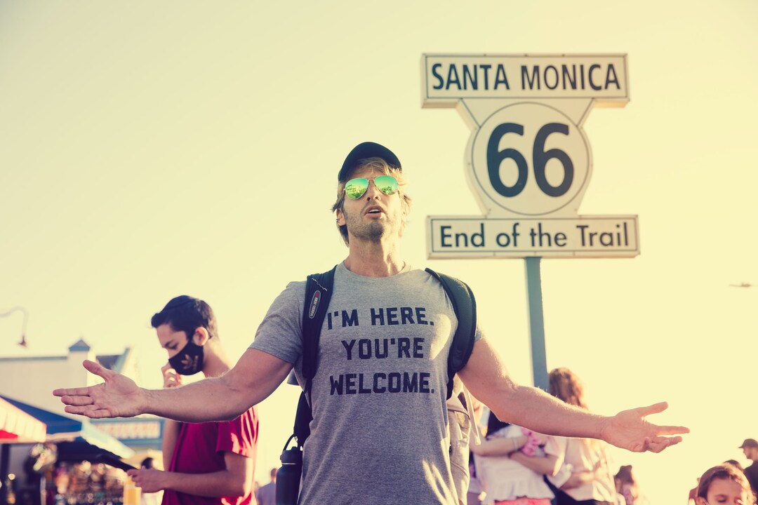 I'm Here You're Welcome Sarcastic Men's T-shirt - Etsy