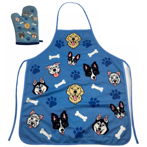 Dog Bones Oven Mitt, Rescue Mom, Housewarming Gift, Christmas Gift