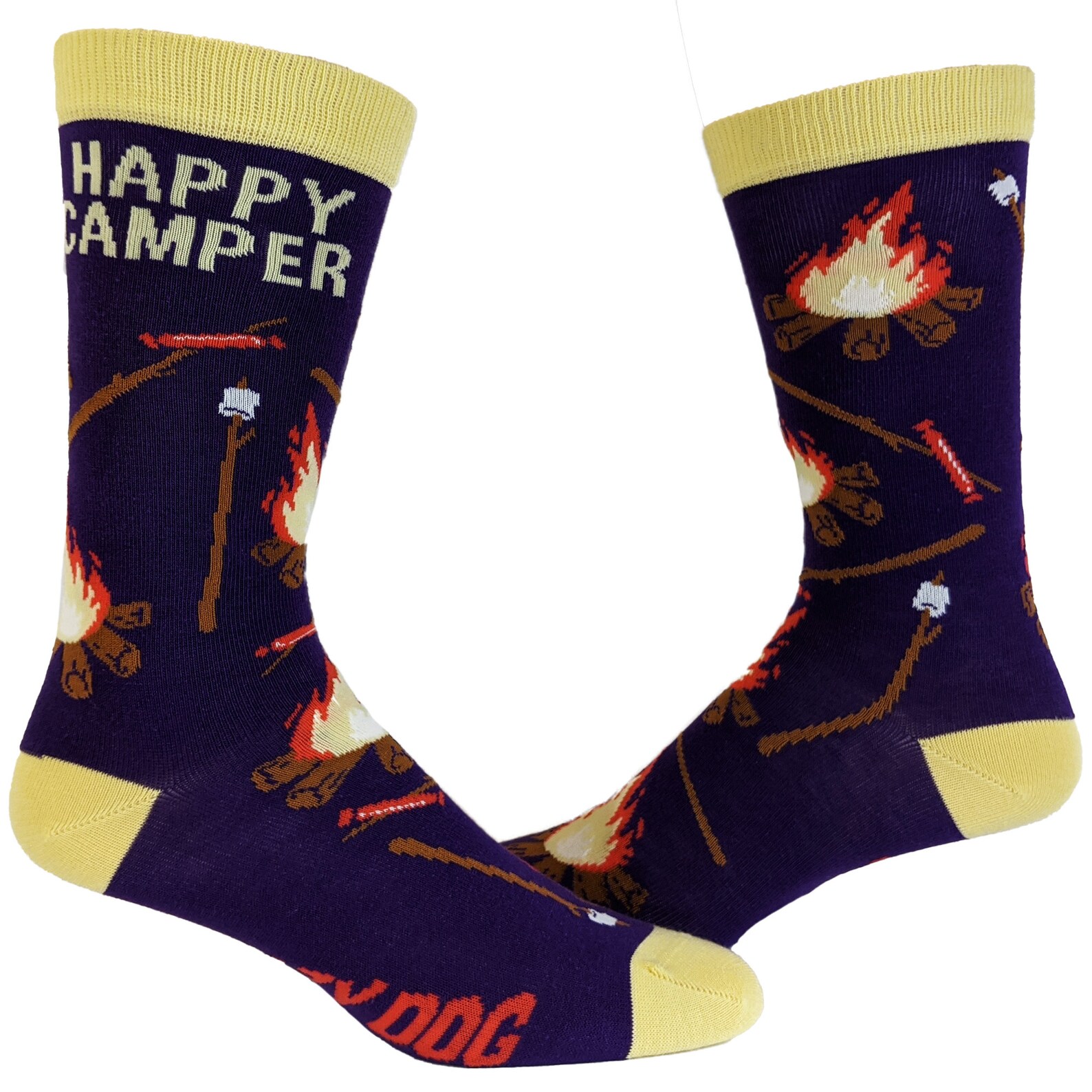 Happy Camper Socks Camping Socks Smores Socks UNISEX Socks | Etsy