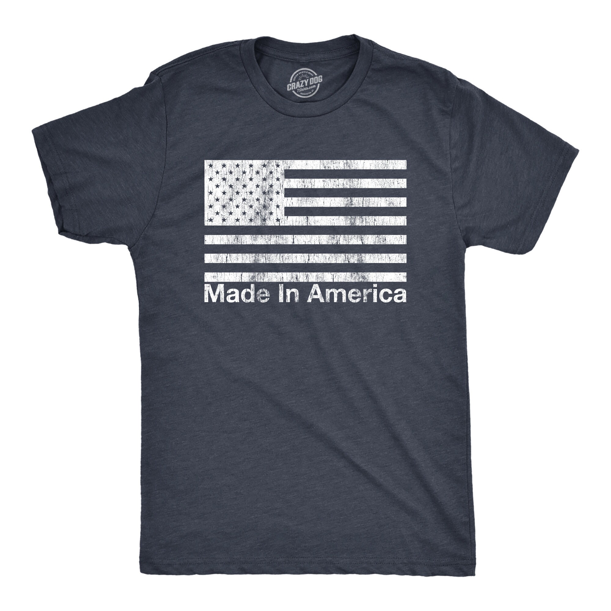 Mens Vintage USA Flag T-shirt, 4th July, Made in America - Etsy