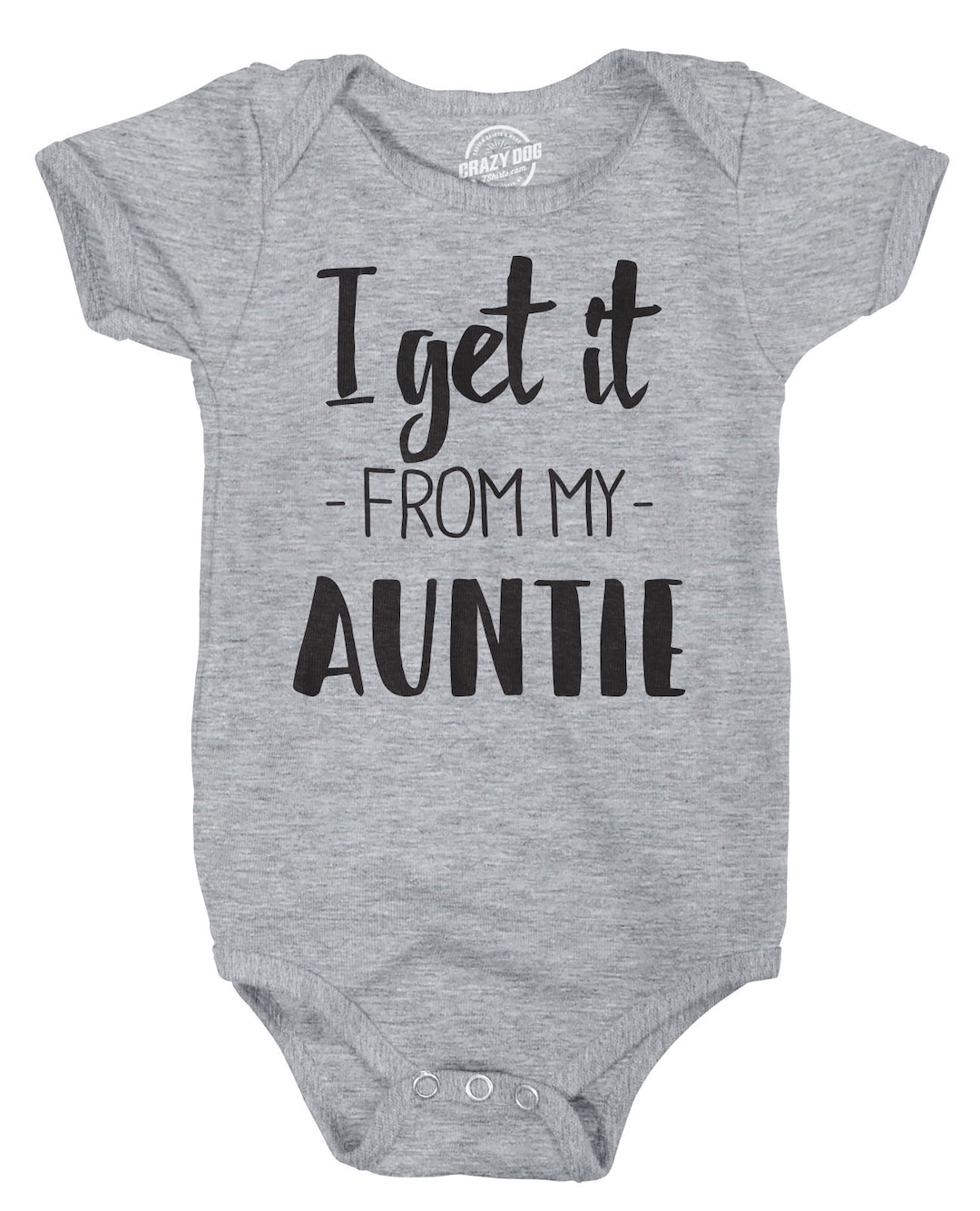 Baby Undershirts Funny Baby Clothes I Get It From My Auntie Etsy
