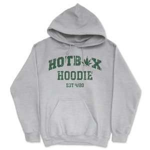 Sudadera con capucha Hotbox, EST. 420, sudadera con capucha para fumadores