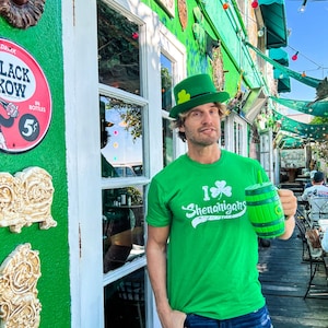 I Clover SHENANIGANS, Saint Patricks Day Shirt, Shenanigans Shirt, Lucky Green shirt, Shamrock Shirt Mens, Clover Shirt, Funny Shirts Mens