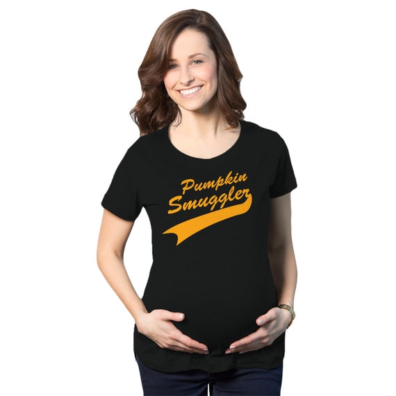 Pumpkin Smuggler T Shirt, Halloween Maternity T Shirt, New Mom Halloween Gift, New Baby Halloween, Halloween Pregnancy Reveal Il_570xn