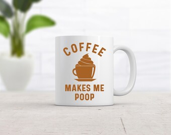 Lustige Tasse „Kaffee macht mich krank“, humorvolle Kaffeetasse