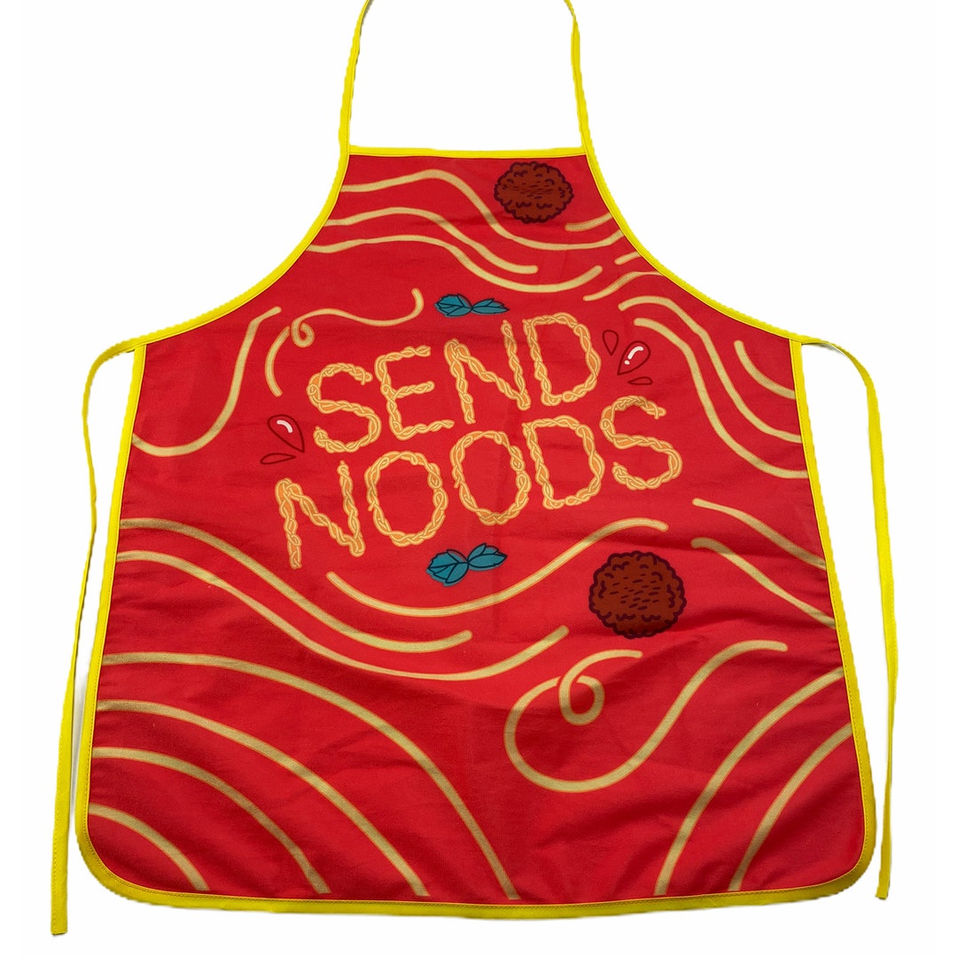 Send Noods, Spaghetti Aprons, Funny Aprons, Cooking Apron, Funny Cook