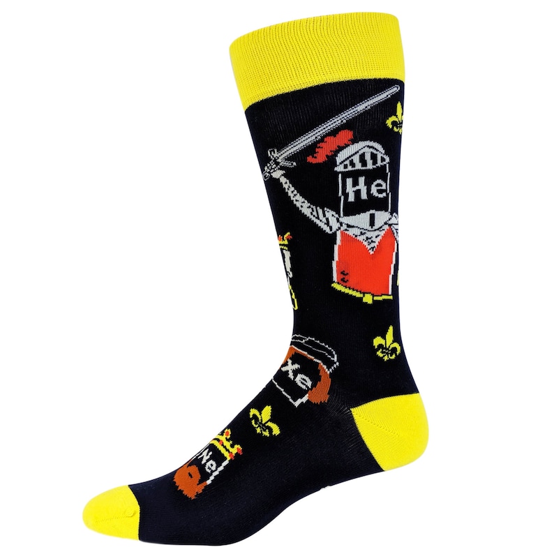 Noble Gases Mens Socks Funny Nerd Socks Periodic Table - Etsy