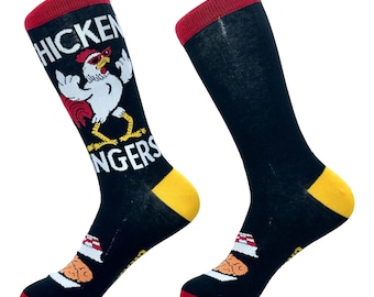 Funny Chicken Fingers Socks, Rude Middle Finger Socks, Novelty Gift