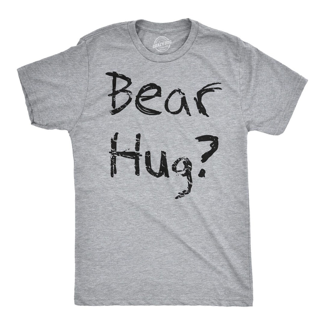 Bear Hug Flip T-shirt, Funny Graphic Tee - Etsy